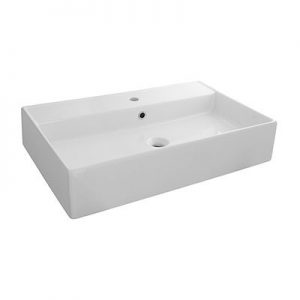 Lavabo 60x45 cm suspendido con rebosadero Square Noken